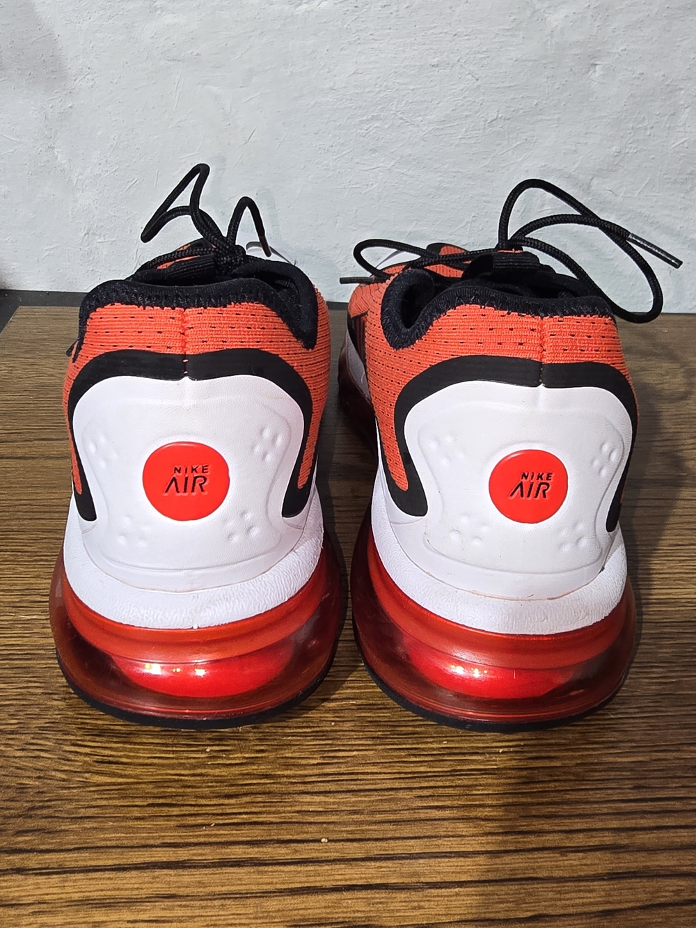 Nike Air Max More Habanero Red Men's 9.5 Running Shoes Black White AR1944-600 - Picture 4 of 8